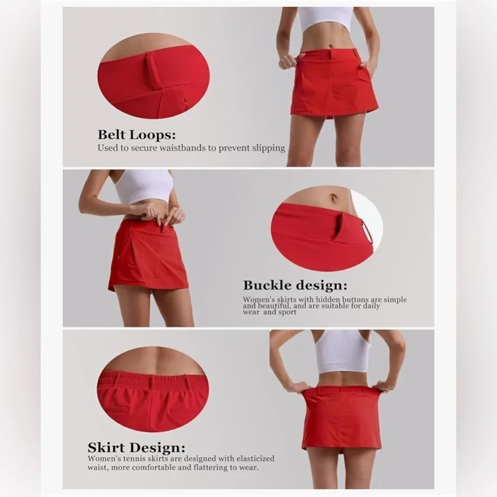SMGZCBL Womens Tennis Skirt with Pockets Skirts for Women Daily Casual